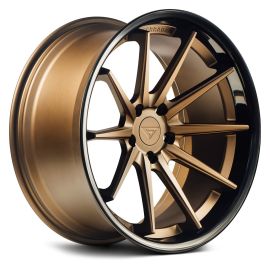 Ferrada Wheels FR4 Slight Concavity Matte Bronze/Gloss Black Lip