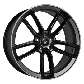 Keskin Wheels KT21 Matt Black Lip Polish