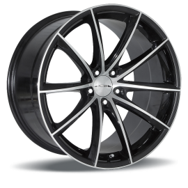 ACE Wheels Mandalay Dark Shiny Black/Face Polished C