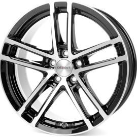 DEZENT Wheels TZ Schwarz Glänzend Frontpoliert