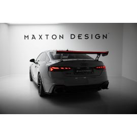 Carbon Spoiler With External Brackets Uprights V.1 + LED Audi A5 / A5 S-Line / S5 / RS5 Coupe F5 / F5 Facelift