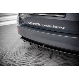 Hinten Splitter (mit einem vertikalem balken) Skoda Fabia Combi Mk3 Facelift
