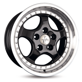 Keskin Wheels KT2 Black Lip Polish