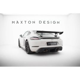 Carbon Spoiler With Internal Brackets Uprights V.2 Porsche 718 Cayman 982c