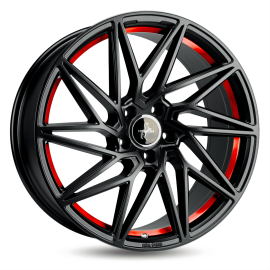 Keskin Wheels KT20 Matt Black Red Inside