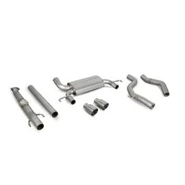 Non-resonated cat-back system Corsa E VXR Daytona (twin)
