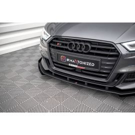 Street Pro Splitter + Flaps V.1 + Flaps Audi S3 / A3 / RS3 S-Line Sportback 8V Facelift