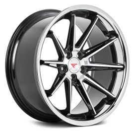 Ferrada Wheels CM2 Machine Black Chrome Lip Deep Concavity Series 23