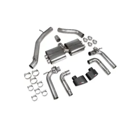 Non-resonated cat/gpf-back system with valves S3 Saloon 8V Ascari EVO