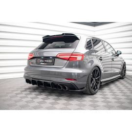 Street Pro Heck Diffusor Seite + Flaps Audi A3 / S3 / RS3 Sportback 8V Facelift