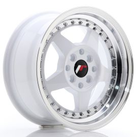 Japan Racing Wheels JR6 White Machined Lip