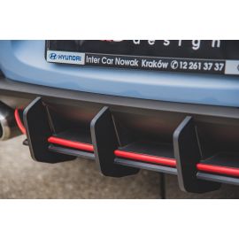 Rennen Haltbarkeit Heckschurze V.2 Hyundai I30 N Mk3 Hatchback