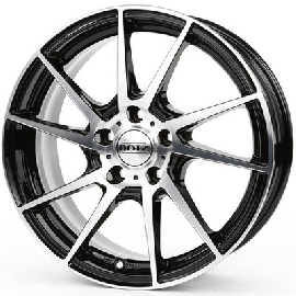 DOTZ Wheels Kendo Schwarz Frontpoliert