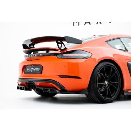 Hinten Splitter (mit einem vertikalem balken) Porsche 718 Cayman GTS 982c