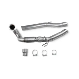 Downpipe with high flow sports catalyst Audi S3 8Y Sportback & Saloon | VW Golf MK8 R | Audi SQ2 | Cupra Formentor 2.0 TSI 4Drive