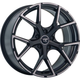WP Wheels 228 Satin Matt-Schwarz Randpoliert