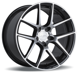 ACE Wheels AFF02 Dark Shiny Black/Face Polished C