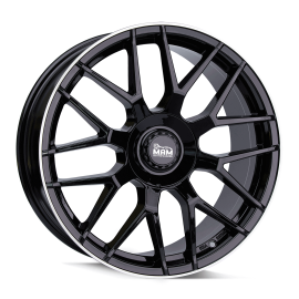 MAM Wheels GT1 Black Lip Polish