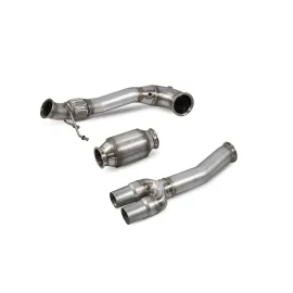 Downpipe with a high flow sports catalyst RS3 8Y Sportsback & Saloon Non-GPF Models