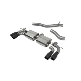 Non-resonated cat/gpf-back system with valves S3 3-Door/Sportback 8V Daytona Ceramic