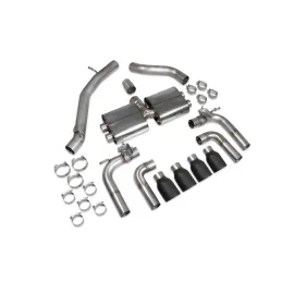 Non-resonated cat/gpf-back system with valves S3 Saloon 8V Daytona Ceramic