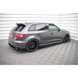 Street Pro Seitenschweller Diffusor + Flaps Audi A3 / S3 / RS3 S-Line Sportback 8V Facelift
