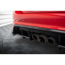 Hinten Splitter (mit einem vertikalem balken) V.1 + Flaps Honda Civic Type-R Mk 11
