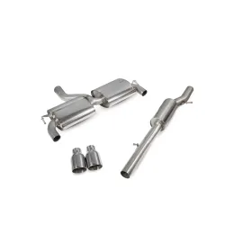 Resonated cat-back system Golf Mk4 R32 Daytona (twin)