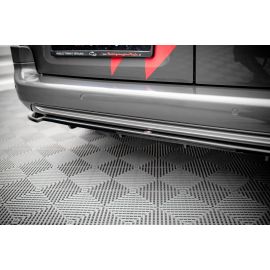 Hinten Splitter (mit einem vertikalem balken) Peugeot Partner Long Mk3