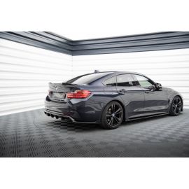 Hinten Splitter (mit einem vertikalem balken) BMW 4 Coupe / Gran Coupe / Cabrio M-Pack F32 / F36 / F33