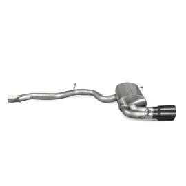Non-resonated cat-back system S3 8P Daytona (twin) Ceramic