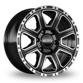 DOTZ Wheels KALAHARI Schwarz Frontpoliert