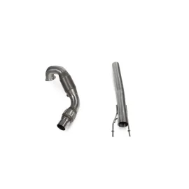 Downpipe with high flow sports catalyst Polo Gti 1.8T 6C