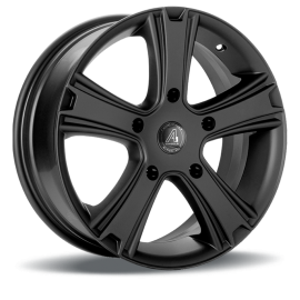 A1 Wheels Riva Matt Black/Lip Matt Polished