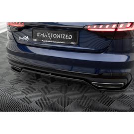 Hinten Splitter (mit einem vertikalem balken) V.2 Audi A4 / S4 / RS4 S-Line B9 Facelift