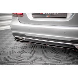 Hinten Splitter (mit einem vertikalem balken) Mercedes-Benz E AMG-Line Sedan W212 Facelift