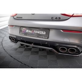 Hinten Splitter (mit einem vertikalem balken) Mercedes-AMG C43 Coupe / Cabrio C205 Facelift / A205 Facelift