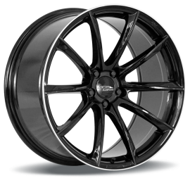 ACE Wheels AFF05 Dark Shiny Black/Lip Polished DC