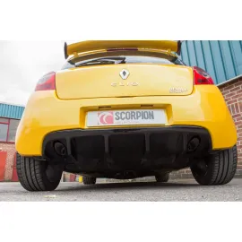 Non-resonated cat-back system Clio MK3 2.0 RS 200 OE Fitment