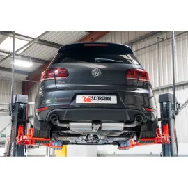 Non-resonated cat-back system Golf Mk6 GTi 2.0 Tsi & Edition 35 Ascari