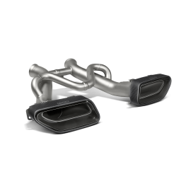 AKRAPOVIC Slip-On System Titan mit Carbon ER  McLaren 650S / 650S Spyder (2014-)