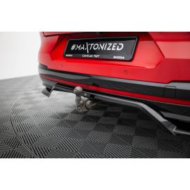 Hinten Splitter (mit einem vertikalem balken) Skoda Enyaq Coupe iV RS