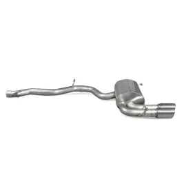 Non-resonated cat-back system S3 8P Daytona (twin)