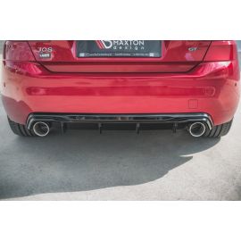 Heckansatz + Endschalldampfer SportAuspuff Attrappe Peugeot 308 GT Mk2 Facelift