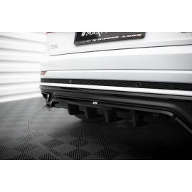 Hinten Splitter (mit einem vertikalem balken) Audi Q8 S-Line Mk1