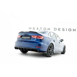 Heckansatz Audi A3 / S3 / RS3 Sedan 8V (Version mit einseitigem DoppelAuspuffendrohr)