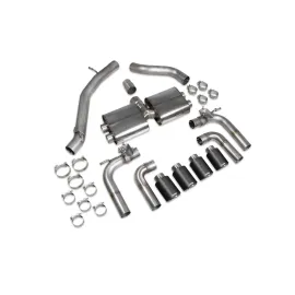 Non-resonated cat/gpf-back system with valves S3 Saloon 8V Ascari