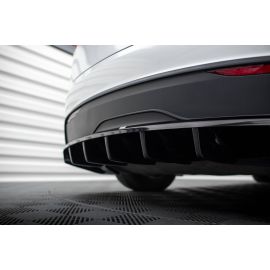 Hinten Splitter (mit einem vertikalem balken) Tesla Model X Mk1 Facelift