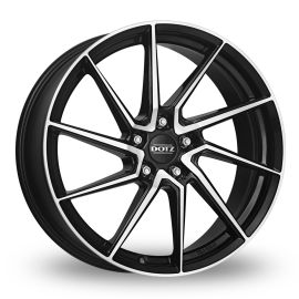 DOTZ Wheels Spa Schwarz Frontpoliert
