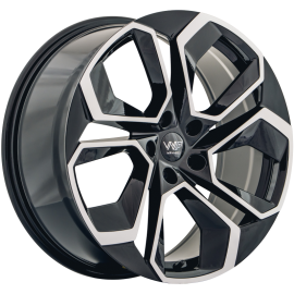 WP Wheels 814 Glanz-Schwarz Frontpoliert